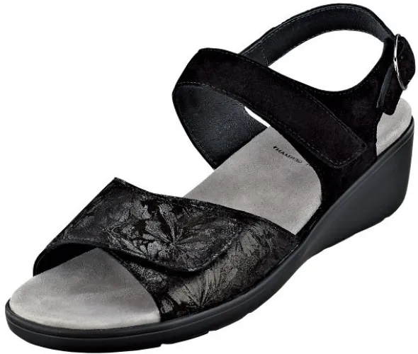 Attraktive Sandalette mit Folienprint