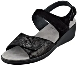 Attraktive Sandalette mit Folienprint