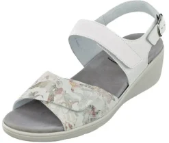 Attraktive Sandalette mit Folienprint