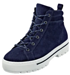 Auffälliger Schnürstiefel mit dicker weißer Sohle von Gabor
