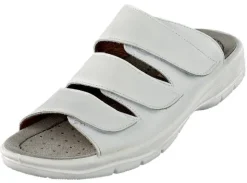 Bequeme Pantolette mit drei Klettverschlüssen