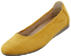 Bequemer Ballerina aus weichem Nubukleder