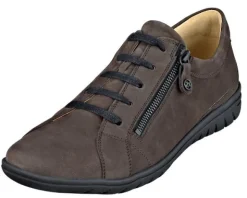 Bequemer Schnürhalbschuh mit zu öffnendem Reißverschluss