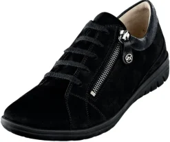 Bequemer Schnürhalbschuh mit zu öffnendem Reißverschluss