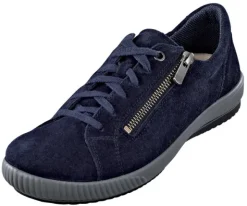 Bequemer Schnürhalbschuh mit zu öffnendem Reißverschluss