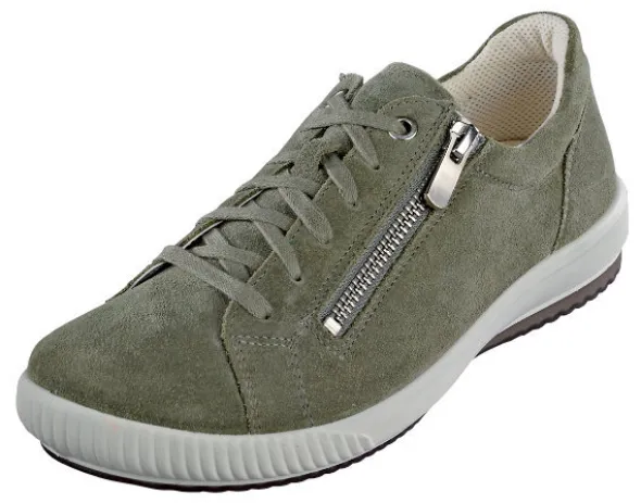 Bequemer Schnürhalbschuh mit zu öffnendem Reißverschluss