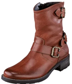 Bikerstiefel mit verstellbaren Zierschließen