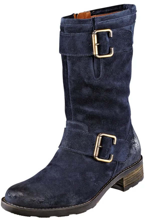 Bikerstiefel mit verstellbarer Schaftweite
