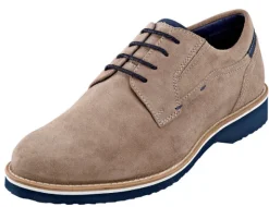 Business-Schürschuh mit kontrastfarbenem Ledereinsatz