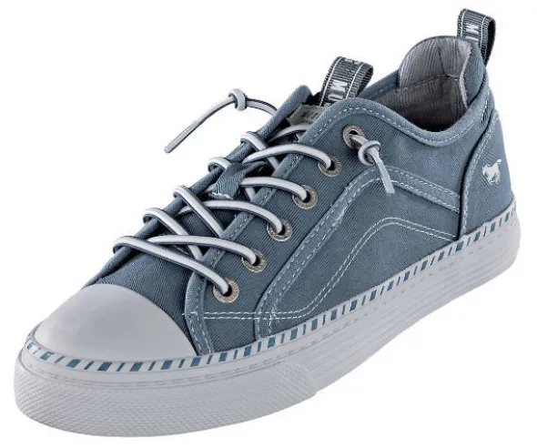 Denim Sneaker mit Gummischnürung von Mustang