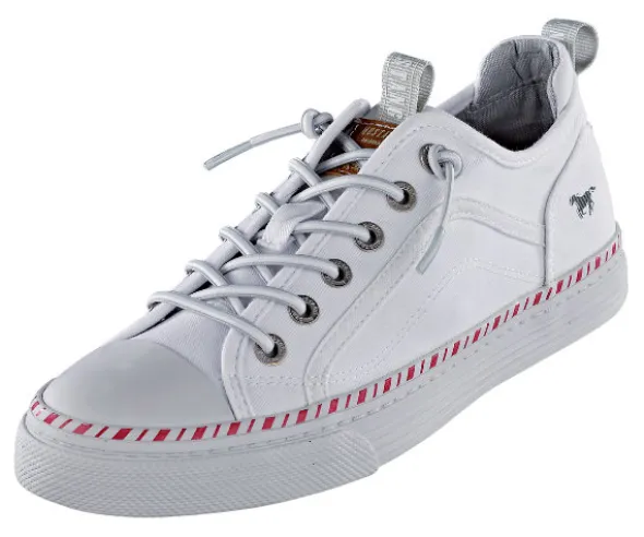 Denim Sneaker mit Gummischnürung von Mustang