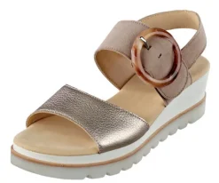 Elegante Gabor Sandalette mit Keilabsatz
