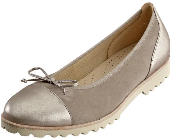 Gabor Ballerina mit Zierschleife und Lackeinsätzen