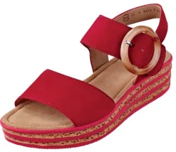 Gabor Sandalette mit Korksohle und großem Deko-Ring