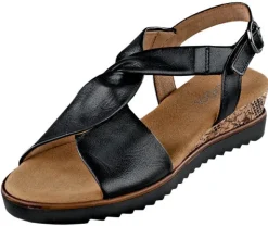 Gabor Sandalette mit teilweise bemusterten Kork Keilabsatz