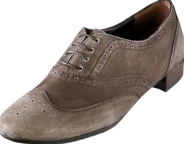 Leichter Schnürschuh mit Lyralochung und Flügelkappe