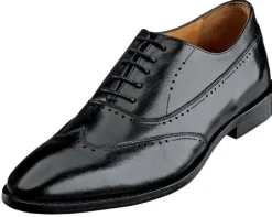Modischer Sinnfonie Schnürhalbschuh mit Lyralochungen und Flügelkappe