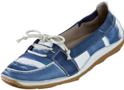 Mokassin-Slipper im angesagten Batik/Blockstreifen Print