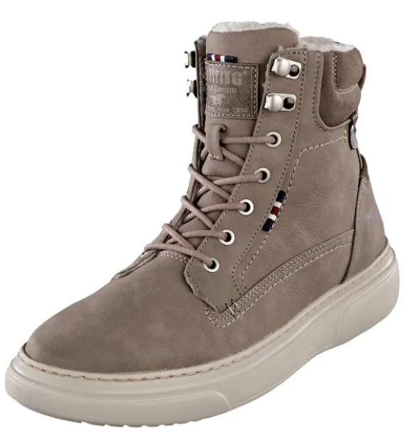 Mustang Schnürboots mit warmem Teddyfutter