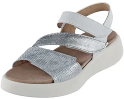 Plateausandalette mit metallischen Effekten von Gabor