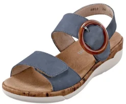 Remonte Sandalette mit Plateau in Kork-Optik