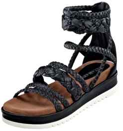 Römersandalette mit geflochtenen Riemchen von Lazamani