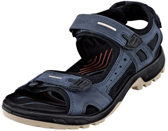 Robuste Bikersandalette mit 3 praktischen Klettverschlüssen von Ecco
