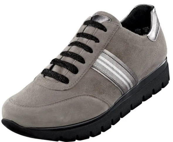 Schnürhalbschuh mit Glattledereinsätzen von Semler