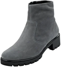 Semler Stiefelette mit einem silbernen Streifen an der Ferse