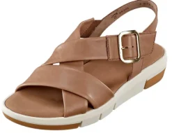 Sommerliche Gabor Sandalette mit überkreuzten Riemchen