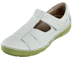 Sportlicher Ballerina mit farblich abgesetzter Sohle und Ziernähten von Josef