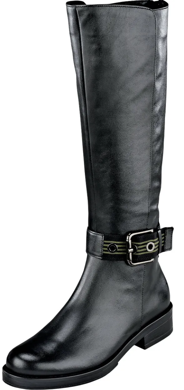 Stiefel mit auffälliger Schließe auf Knöchelhöhe und Vario Schaftweite von Ga