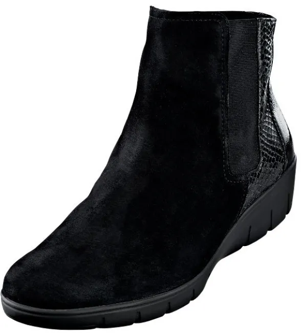 Stiefelette mit breitem Gummizug an der Außenseite