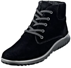 Warme Schürstiefelette mit gemusterten Schnürbändern von Semler
